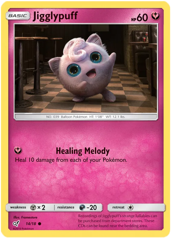 Jigglypuff 14/18 Sun & Moon: Detective Pikachu