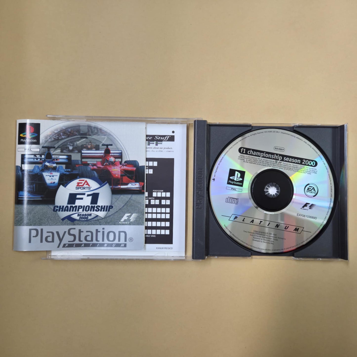 F1 Championship Season 2000 PAL - Platinum PS1 - Playstation 1