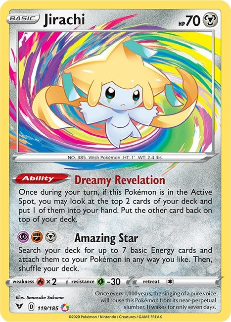 Jirachi 119/185 SWSH05 Vivid Voltage