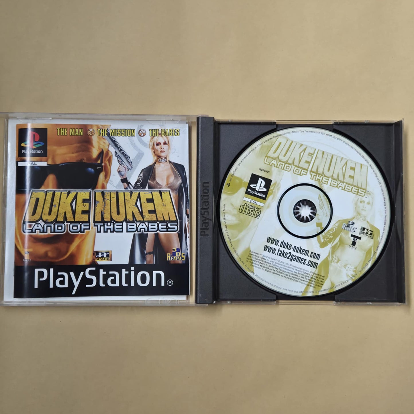 Duke Nukem: Land of the Babes - Sony Playstation 1 - PS1 Game Complete - PAL