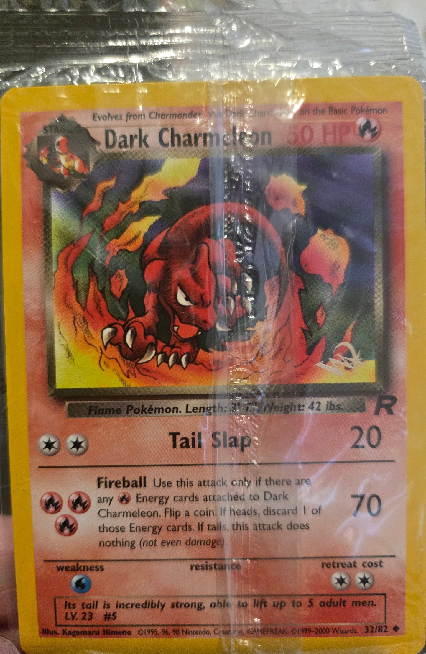 Dark Charmeleon W Stamp 32/82 Kraft Promo WOTC Sealed