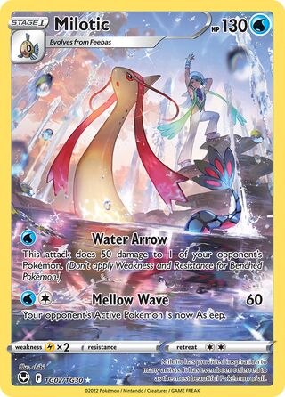 Milotic - TG02/TG30 - Holo Rare Silver Tempest Trainer Gallery