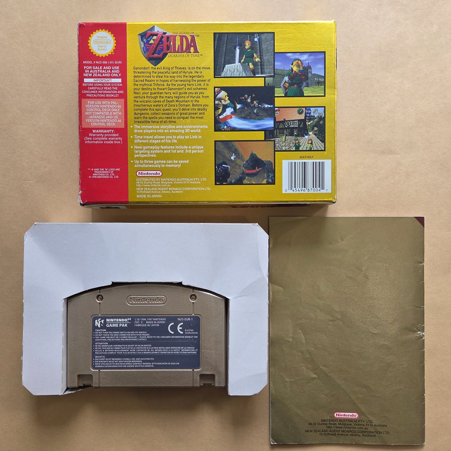 The Legend of Zelda Ocarina of Time Boxed AUS PAL