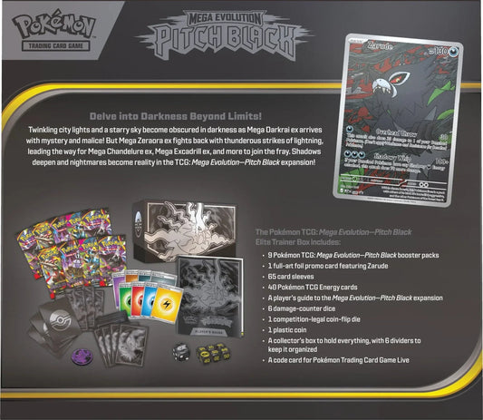 Pokemon TCG: Mega Evolution: Pitch Black Elite Trainer Box (PRE ORDER)