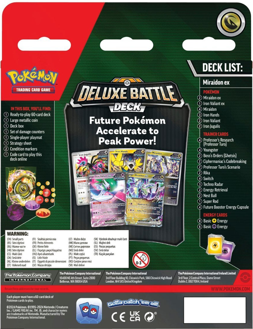 Pokemon TCG Miraidon / Miraidon EX Deluxe Battle Deck