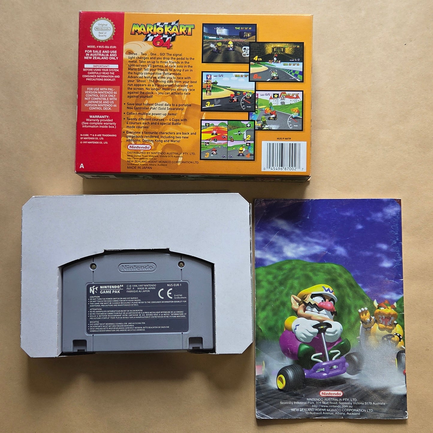MarioKart 64 Boxed With Manual (PAL AUS)