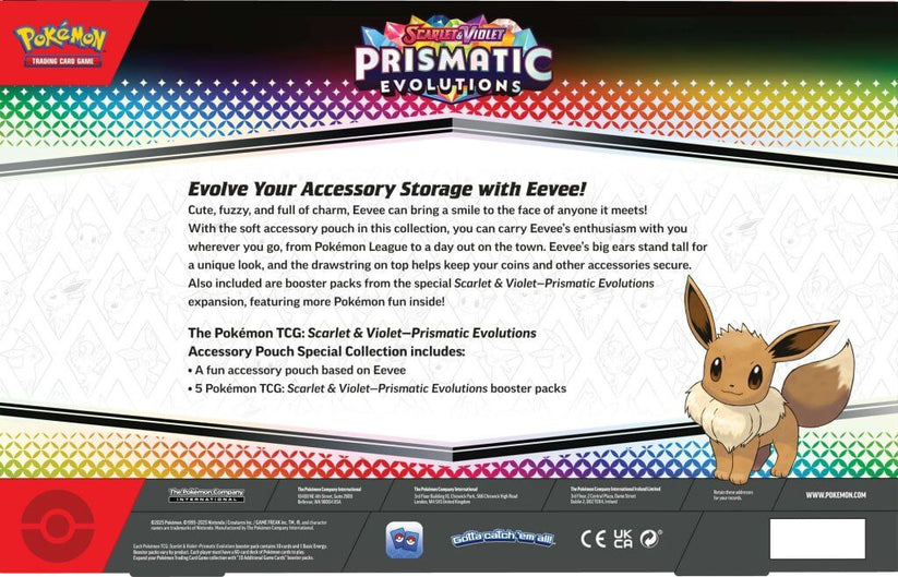 Pokemon TCG Scarlet & Violet 8.5
Prismatic Evolutions Accessory Pouch