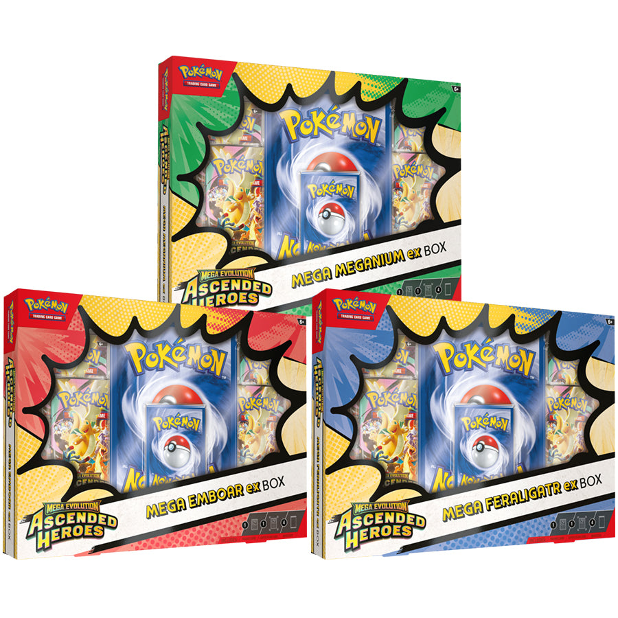 Pokémon TCG - Mega Evolution - Ascended Heroes Mega ex Box (Assorted) (Pre Order)