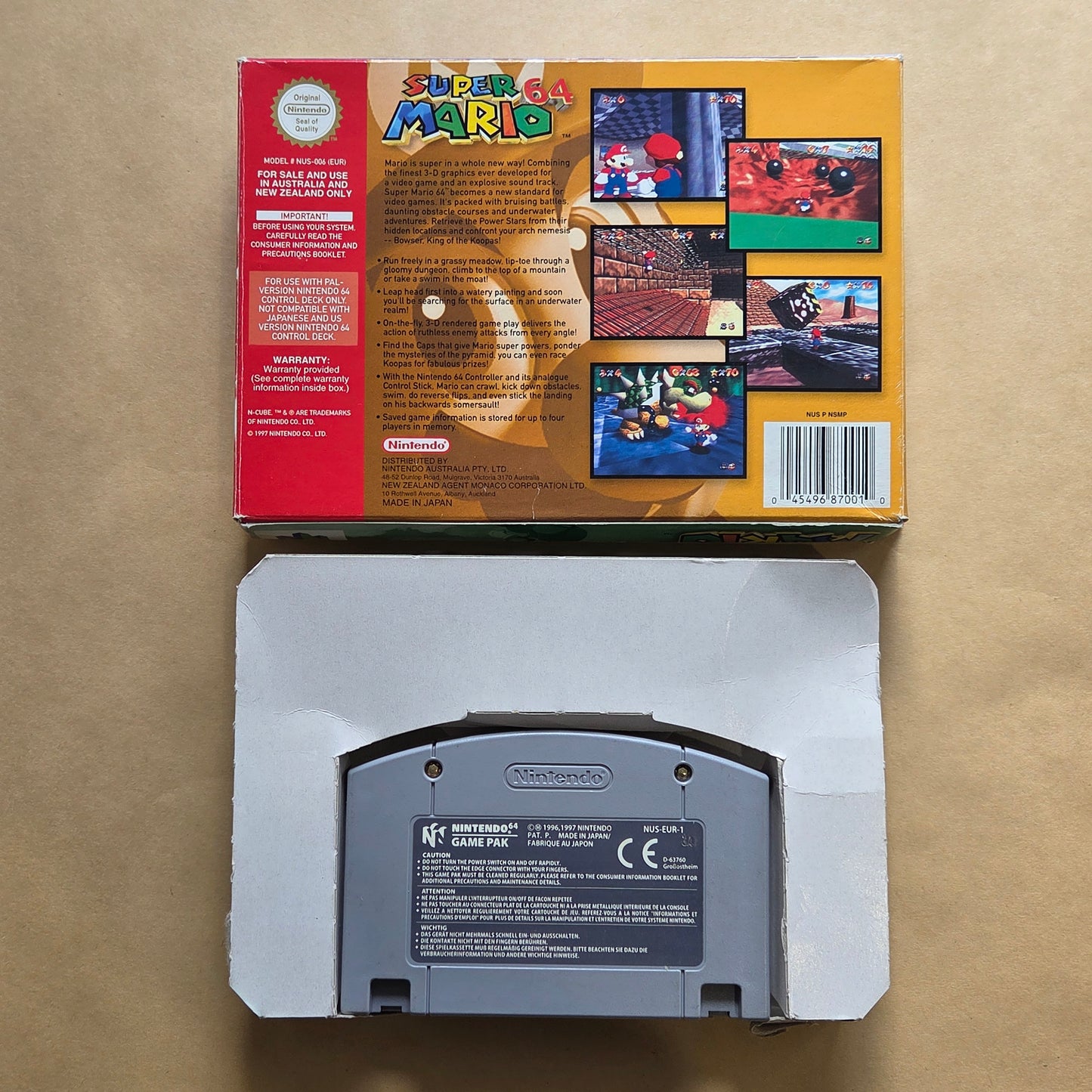 Super Mario 64 Nintendo 64 Boxed AUS PAL (No Manual)