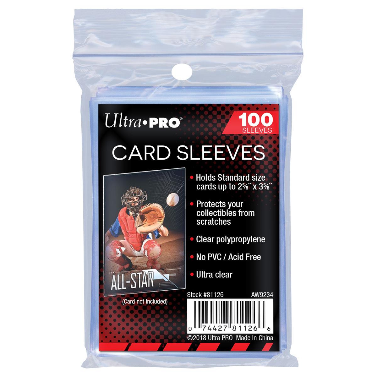 Ultra Pro 2.5" x 3.5" Soft Card Sleeves (100 Pack)