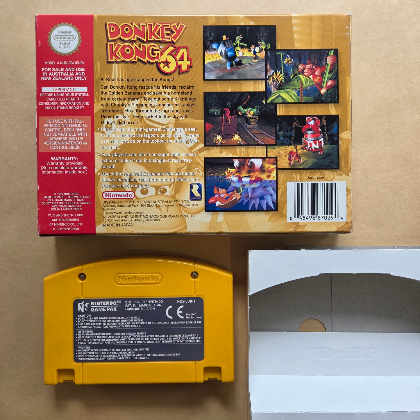 Donkey Kong 64 Boxed AUS PAL (No Manual) Nintendo 64