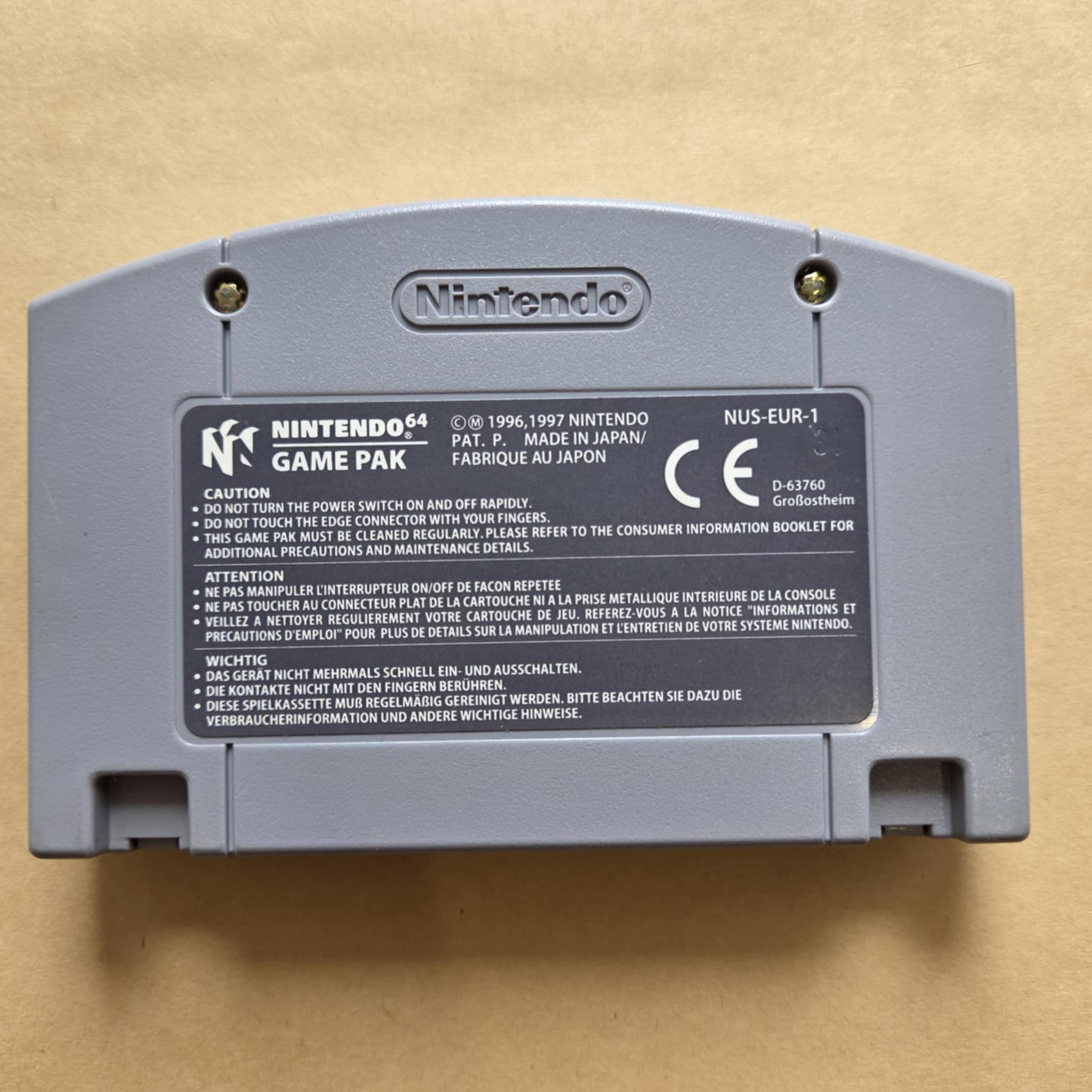 Wave Race Nintendo 64 (N64)
PAL (CARTRIDGE ONLY