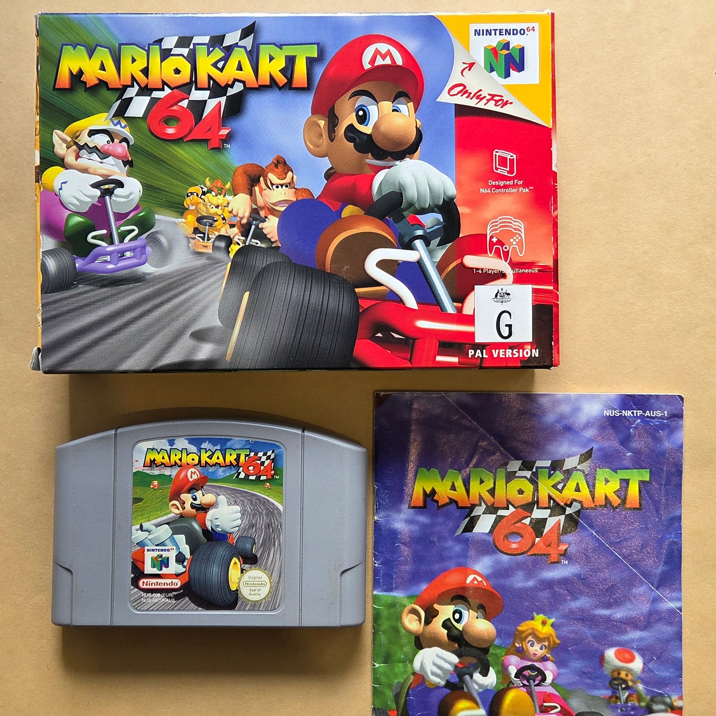 MarioKart 64 Boxed With Manual (PAL AUS)