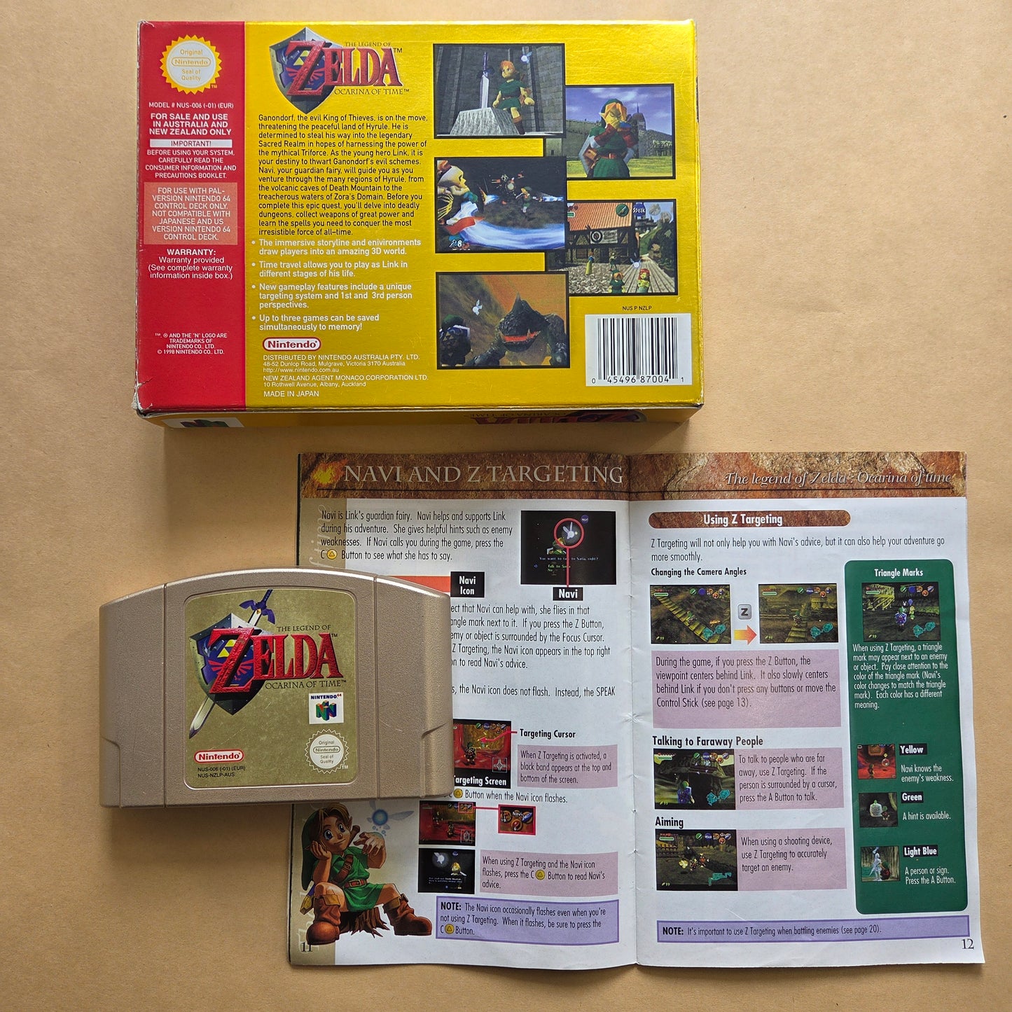 The Legend of Zelda Ocarina of Time Boxed AUS PAL