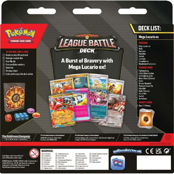 Pokemon TCG: Mega Lucario ex League Battle Deck