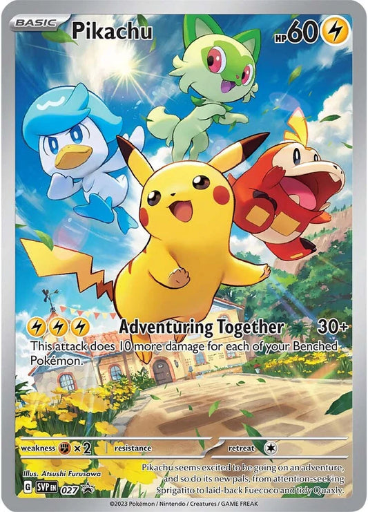 Pikachu 027 SVP Black Star Promo - SEALED