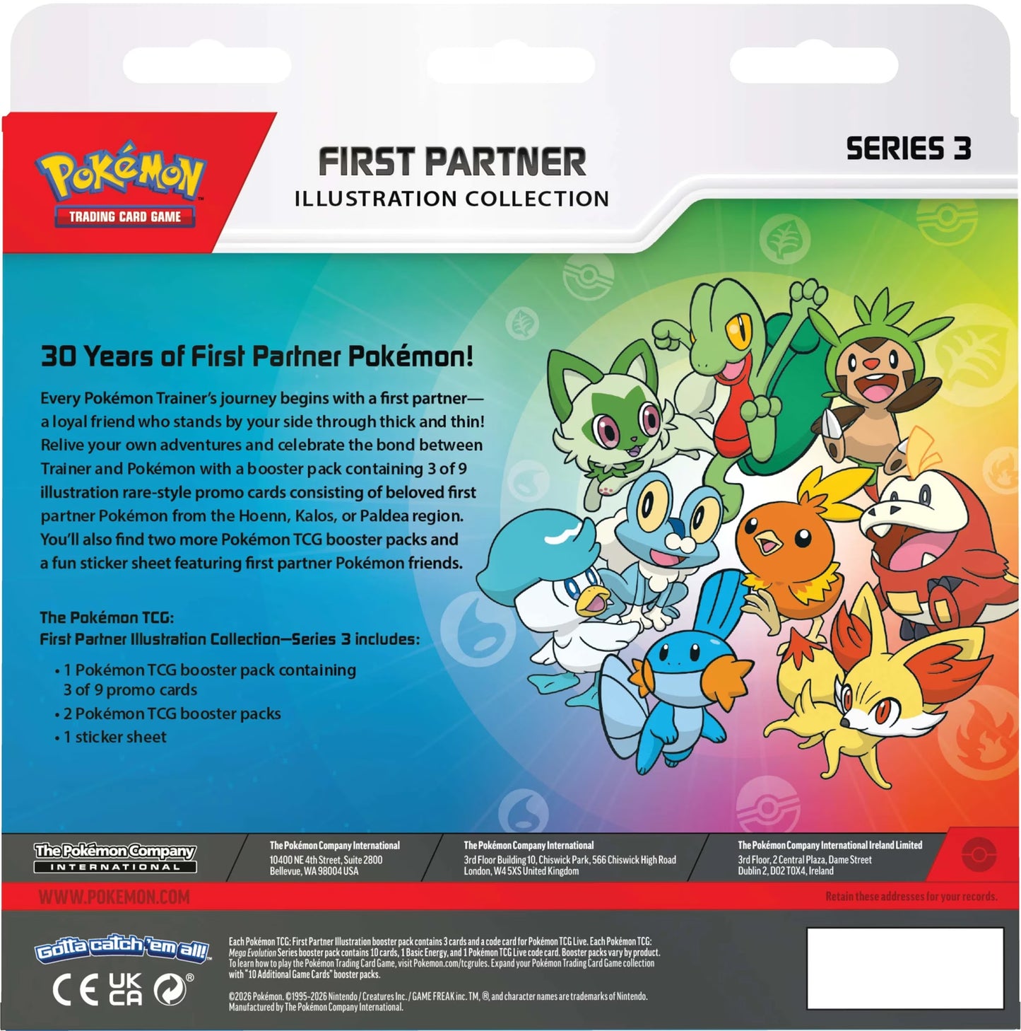 Pokemon TCG First Partner Illustration Collection Series 3
