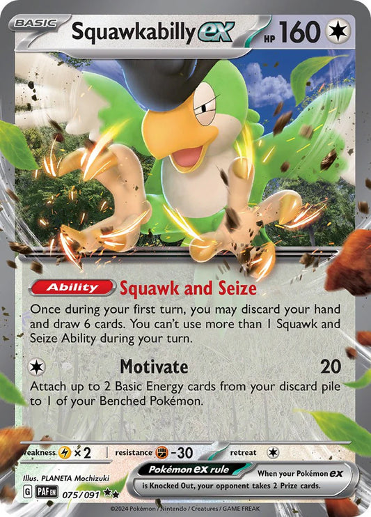 Squakabilly ex 075/092 Paldean Fates