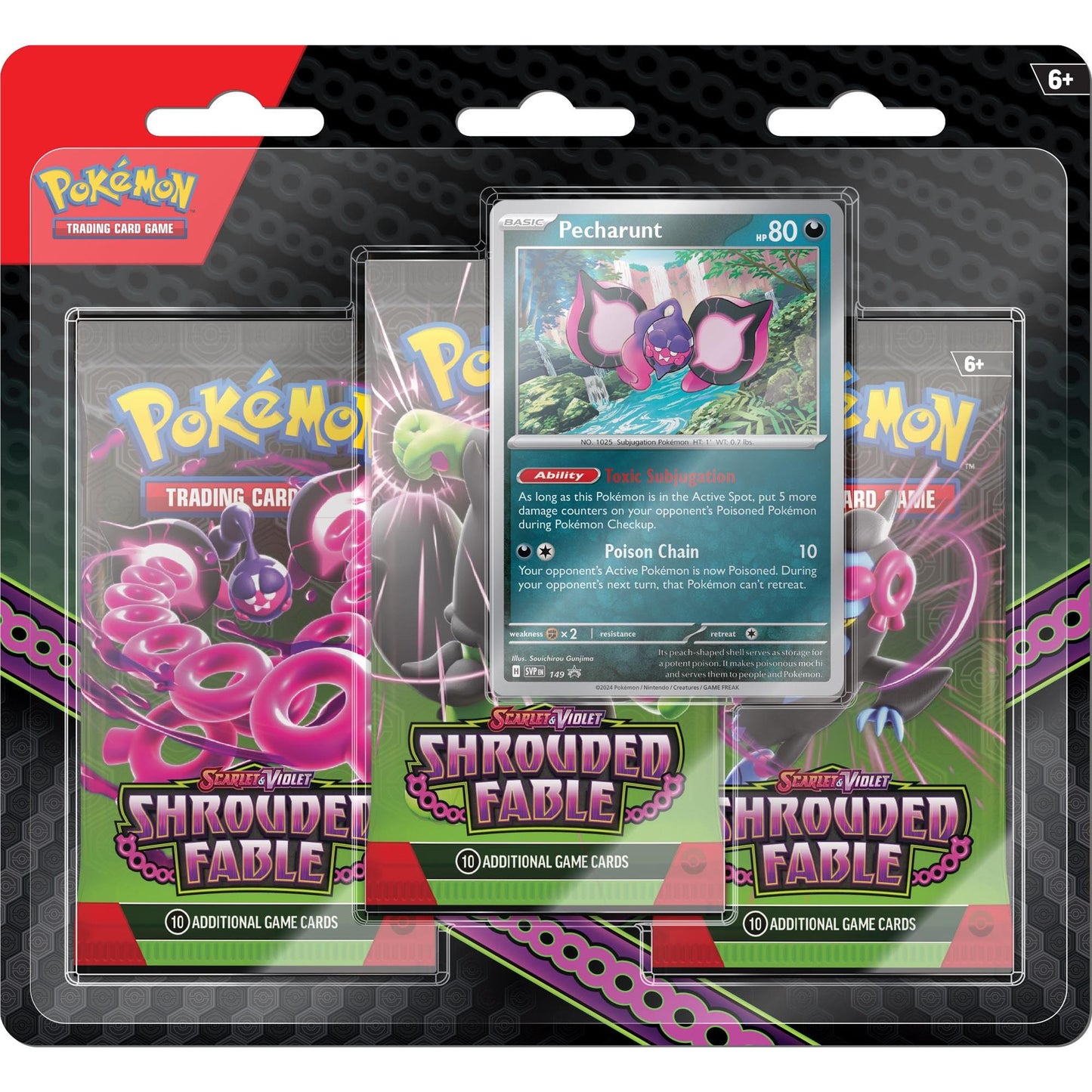 Pokemon TCG - Scarlet & Violet: Shrouded Fable 3-Pack Blister