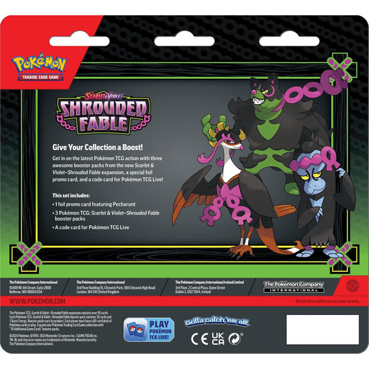 Pokemon TCG - Scarlet & Violet: Shrouded Fable 3-Pack Blister