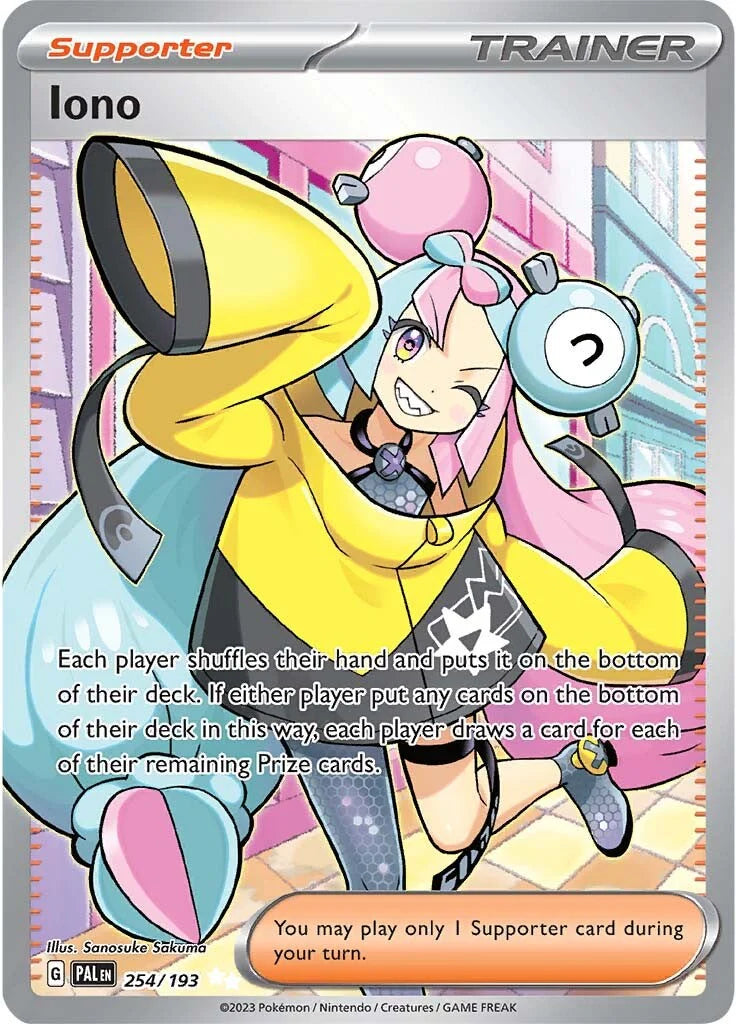 Iono 254/193 Ultra Rare Paldea Evolved Pokemon Card