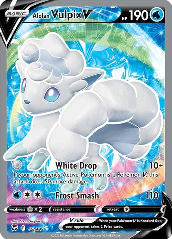 Alolan Vulpix V 173/195 Silver Tempest