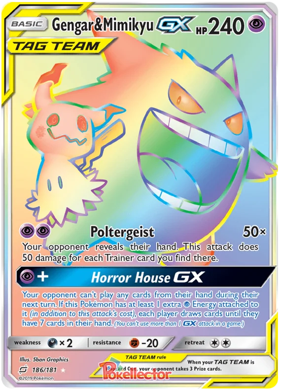 Gengar & Mimikyu Gx 186/181 - Team Up