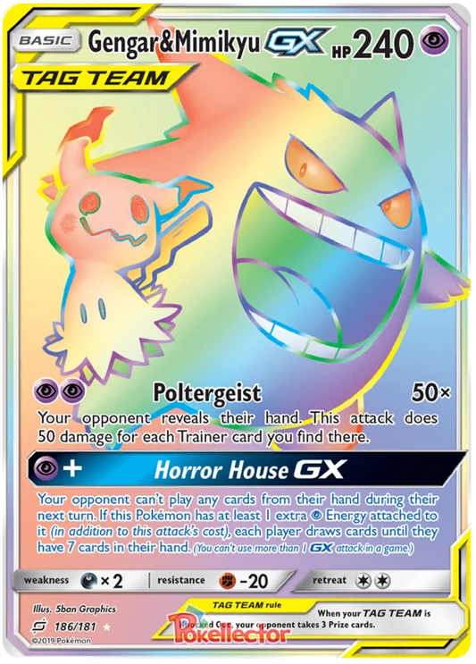 Gengar & Mimikyu Gx 186/181 - Team Up