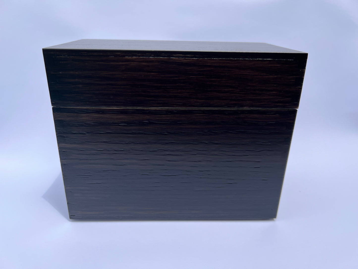 Wooden Trading Card Storage Box - BLACK OR MAHOGANY