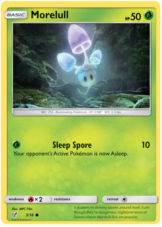 Morelull 3/18 Sun & Moon: Detective Pikachu Holo