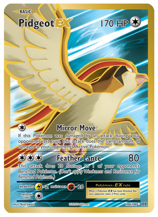 Pidgeot Ex 104/108 Evolutions