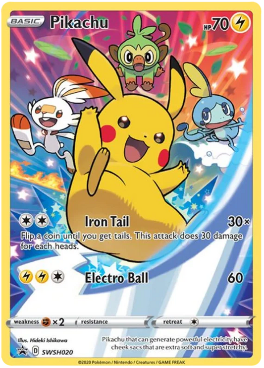 Pikachu SWSH 20/307 Black Star Promo