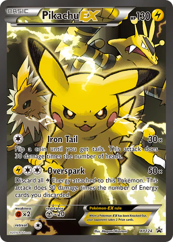 Pikachu EX XY124 Black Star Promo