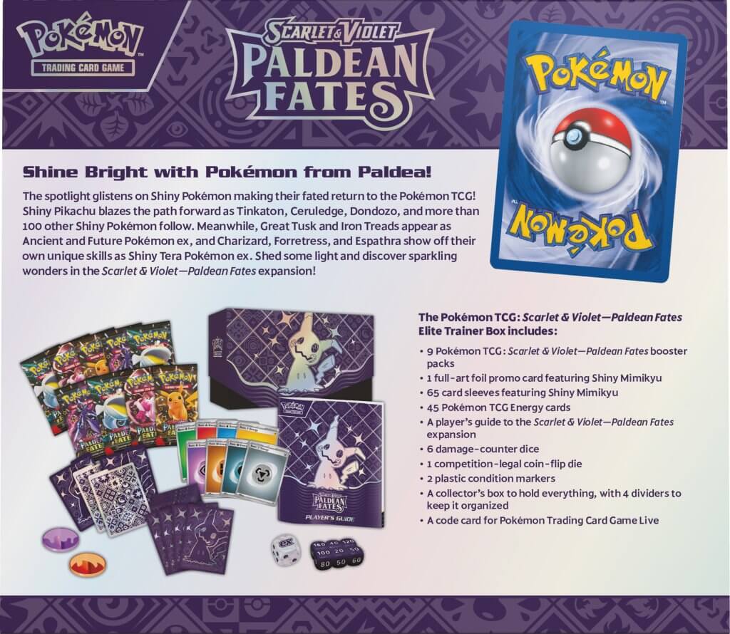 Scarlet & Violet 4.5 Paldean Fates Elite Trainer Box