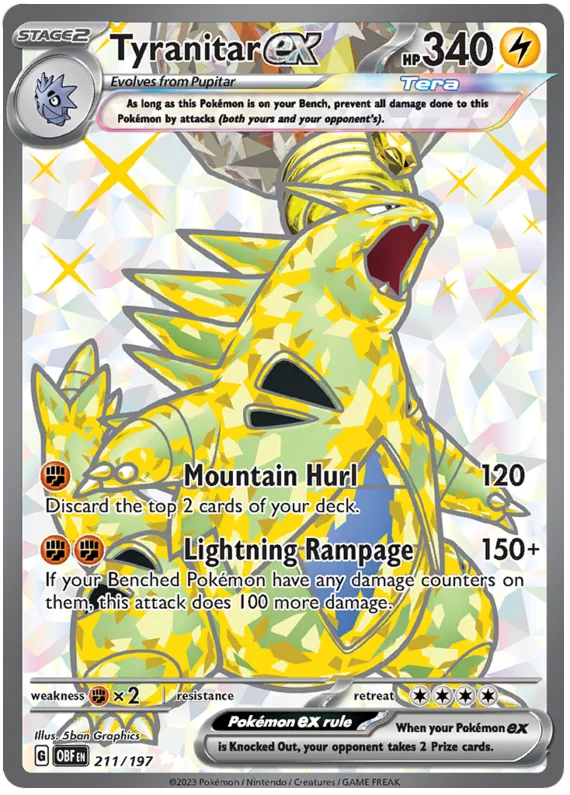 Tyranitar Ex 211/197 (Obsidian Flames)