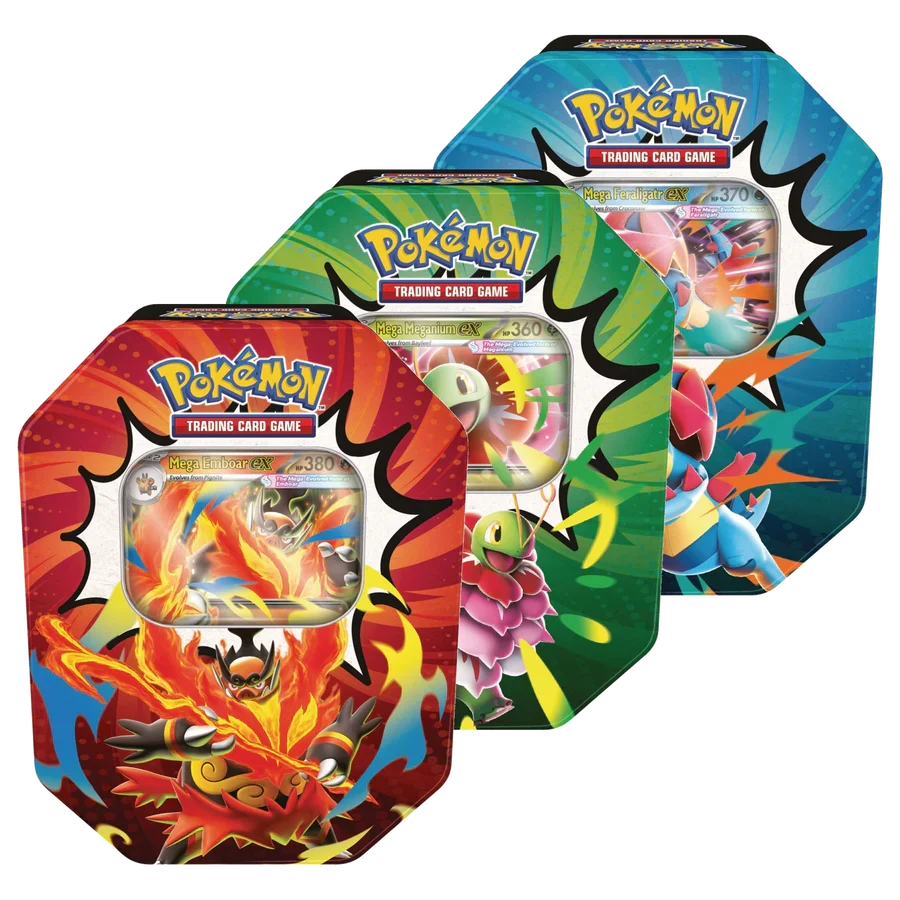Pokémon TCG: Mega Evolution Ascended Heroes Mega ex Tin (ASSORTED) (PREORDER)