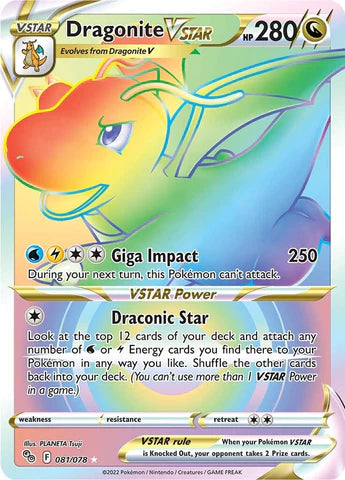 Dragonite VSTAR 081/078 Pokemon Go