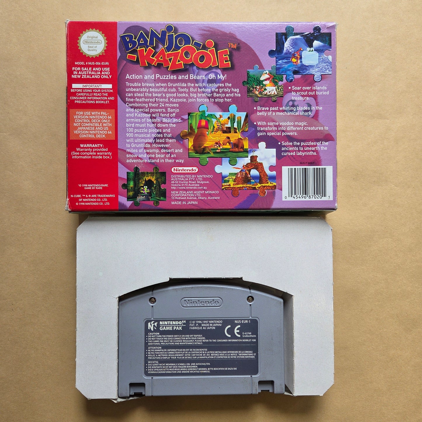 Banio-Kazooie Boxed AUS PAL