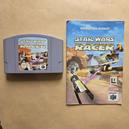 Star Wars Episode 1 RACER - Nintendo 64 N64 Game AUS PAL (With Manual)