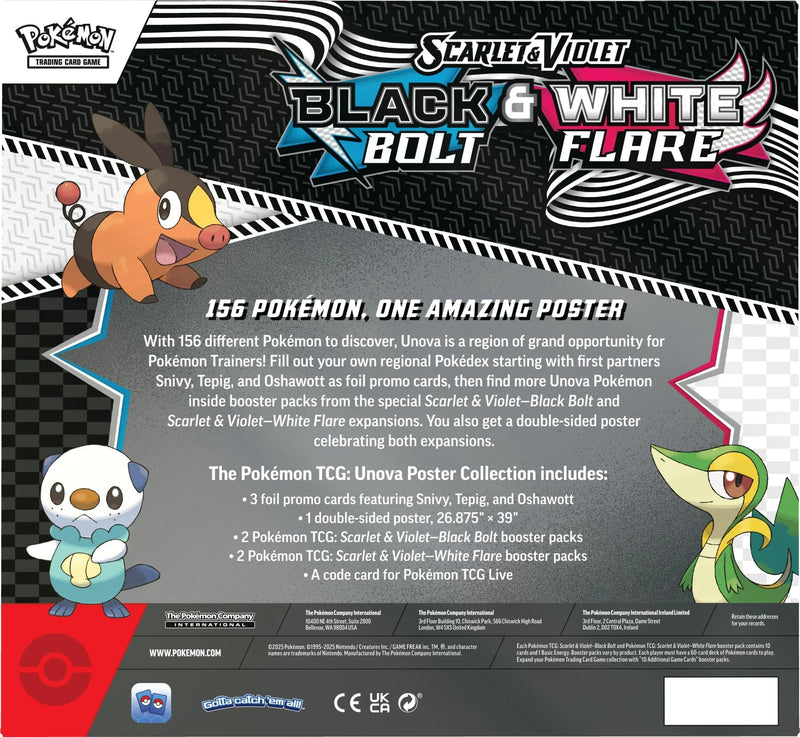 Pokemon TCG: Scarlet & Violet - Unova Poster Collection * PRE ORDER* ( 2 PER CUSTOMER)