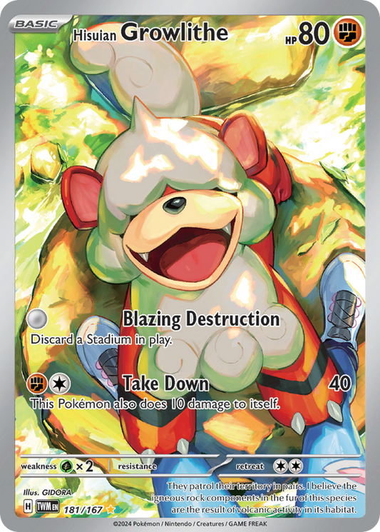 Hisuian Growlithe (181/167)
[Scarlet & Violet: Twilight Masquerade ]