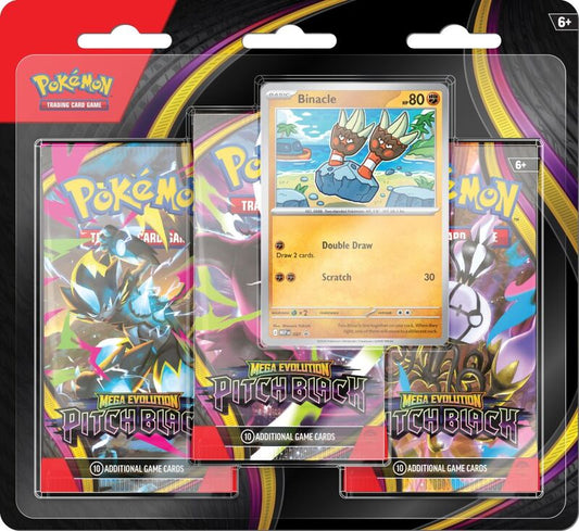 Pokémon TCG: Mega Evolution Pitch Black Three-Booster Blister [PRE ORDER]