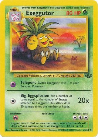 Exeggutor 35/64 Jungle Set Unlimited Uncommon