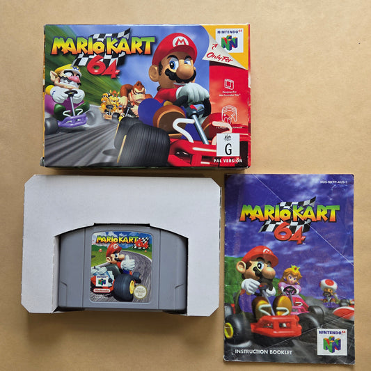 MarioKart 64 Boxed With Manual (PAL AUS)
