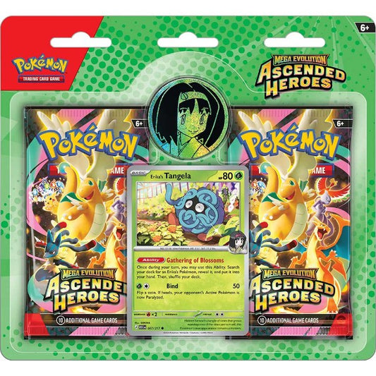 Pokemon TCG Ascended Heroes 2 pack Blister (Pre Order)