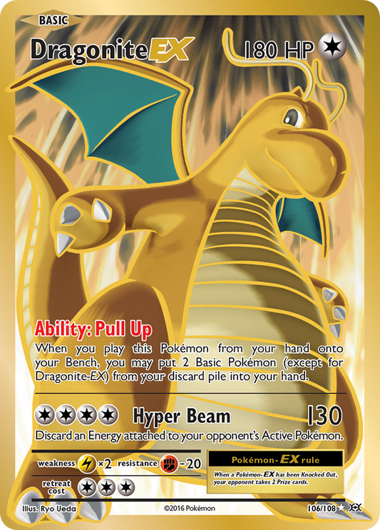 Dragonite EX - 106/108 - Ultra Rare - XY Evolutions