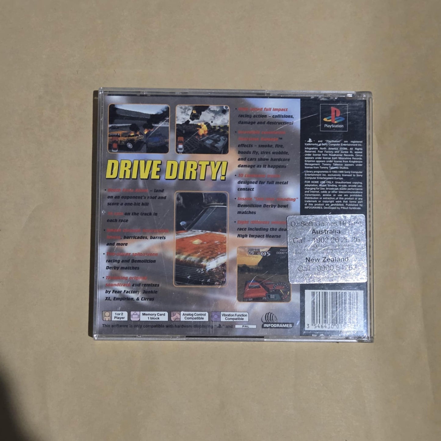Demolition Racer - Sony Playstation 1 / PS1 Game Complete