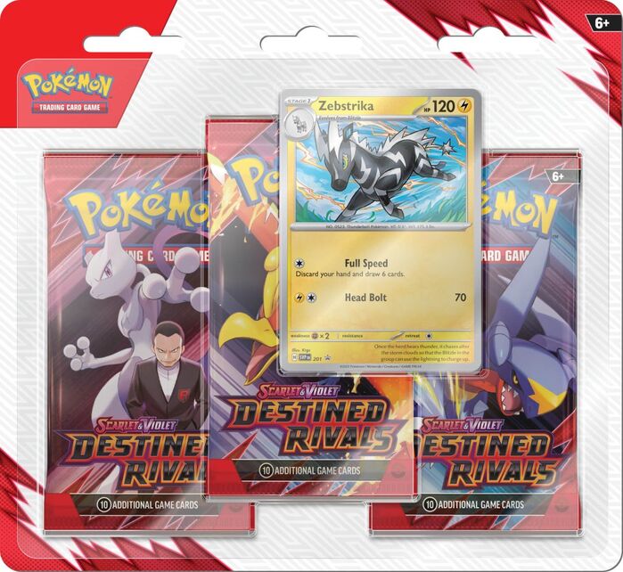 Pokemon TCG Scarlet & Violet: Destined Rivals Three Booster Blister [PRE ORDER]