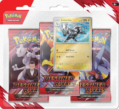 Pokemon TCG Scarlet & Violet: Destined Rivals Three Booster Blister [PRE ORDER]