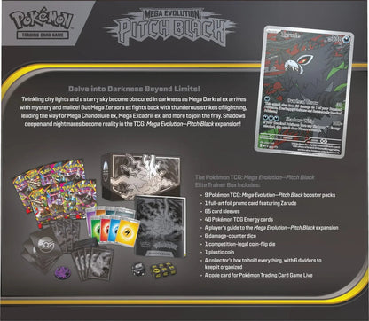 Pokemon TCG: Mega Evolution: Pitch Black Elite Trainer Box (PRE ORDER)